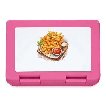 Leckere Pommes - Brotdose - Pink - Vorne