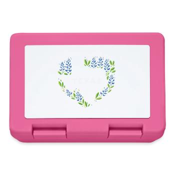 Bluebonnet Texas Routes USA Love Texas Girls Boys - Lunchbox - pink - Front