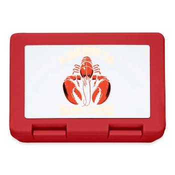 Funny Lobster Lover Pun Seafood Maine Food lover - Lunchbox - red - Front