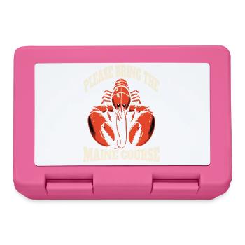 Funny Lobster Lover Pun Seafood Maine Food lover - Lunchbox - pink - Front