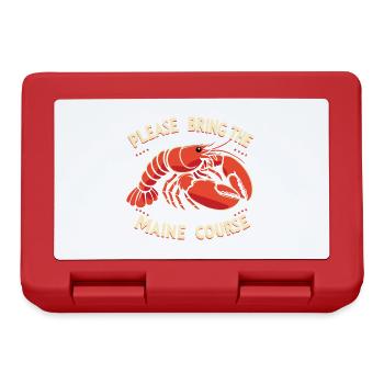 Funny Lobster Lover Pun Seafood Maine Food lover - Lunchbox - red - Front