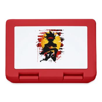 Martial Arts Japanese Abstract Anime - Lunchbox - red - Front