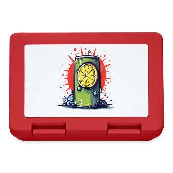 Refreshing can of lemonade soda for summer - Lunchbox - red - Front