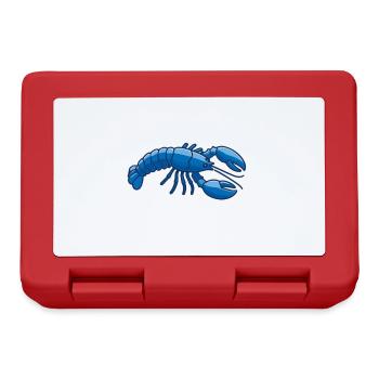 Blue Lobster Funny Saying Incredibly cool Maine - Lunchbox - red - Front
