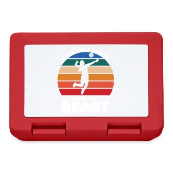 Volleyball Look like a beauty Serve like a Beast - Lunchbox - red - Front