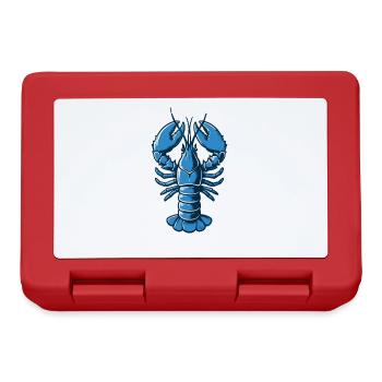 Blue Lobster Some Treasures are Blue Maine - Lunchbox - red - Front