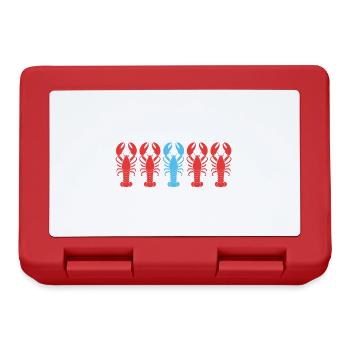 Be Unique Be Selfaware Be Confident Lobster Funny - Lunchbox - red - Front