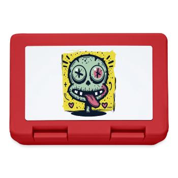 Hearts and a naughty crazy freak - Lunchbox - red - Front