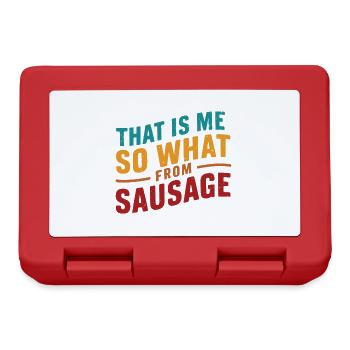 C’est moi, alors qu’en est-il de la saucisse allemande Denglish - Boîte à goûter - rouge - Devant