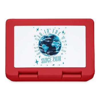 Best dad in the world since 2010 Father's Day - Lunchbox - red - Front