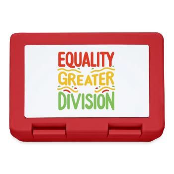 Equality is greater than division African History - Lunchbox - red - Front