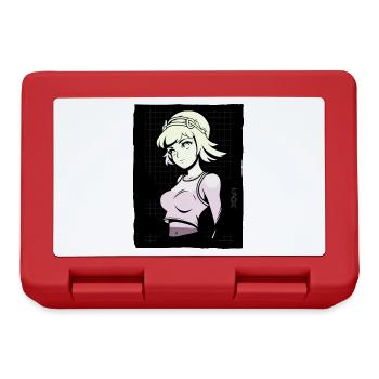 Cybernetic Anime Future Drama Girl - Lunchbox - red - Front