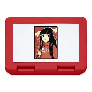 Aventure japonaise fille randonnée - Boîte à goûter - rouge - Devant