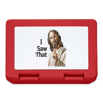 Jesus Warning: I Have Seen It - Lunchbox - red - Front
