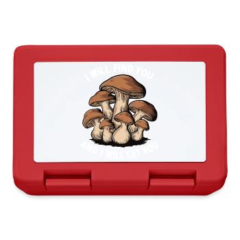 I will find you and I will eat you Mushroom Huntin - Lunchbox - red - Front