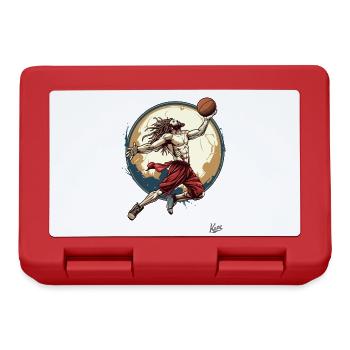 Messiah Christ, the Savior: Basketball Jesus - Lunchbox - red - Front