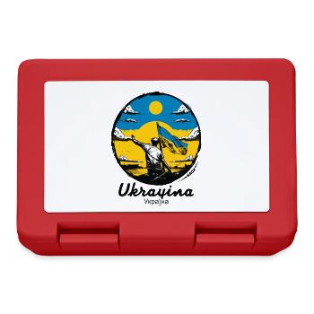 Für Ukrayina Ukraine Україна - Brotdose - Rot - Vorne