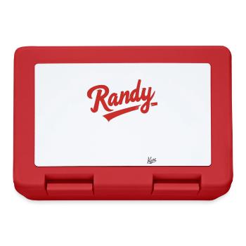 The name is Randy - Lunchbox - red - Front