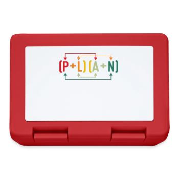 Mon plan a été déjoué Drôle de professeur de mathématiques Pun Sci - Boîte à goûter - rouge - Devant