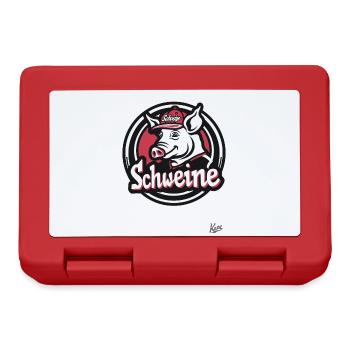 Really cool cap: Pig in the pig team - Lunchbox - red - Front