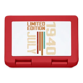 Juli 1940 Geburtstagsgeschenk 1940 Juli 1940 - Brotdose - Rot - Vorne