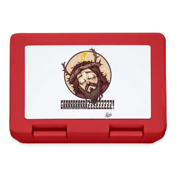 Doux, type Jésus endormi - Boîte à goûter - rouge - Devant