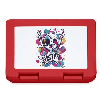 Super fieses mieses lustiges Graffiti-Männchen - Brotdose - Rot - Vorne