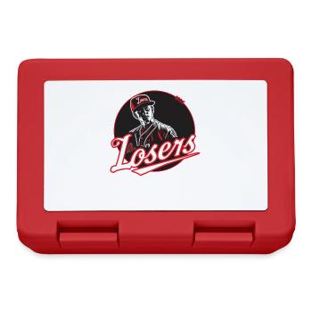 funny parody baseball loser team - Lunchbox - red - Front