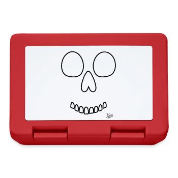 Skull Smile - Lunchbox - red - Front