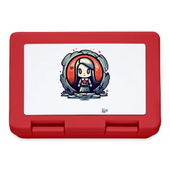 Cute and Cool Cartoon Girl: More Than Cute - Lunchbox - red - Front