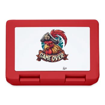 Rooster Pirate: The Game Is Over, Game Over - Lunchbox - red - Front