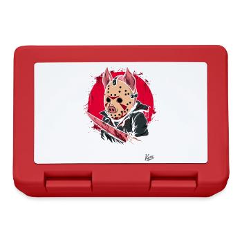 Cochon d’horreur drôle de slasher - Boîte à goûter - rouge - Devant
