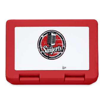 Vintage Mikrofon für Sänger mit Retro-Charme - Brotdose - Rot - Vorne