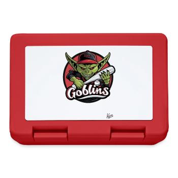 Gobelins de joueurs de baseball : lancer et rire - Boîte à goûter - rouge - Devant