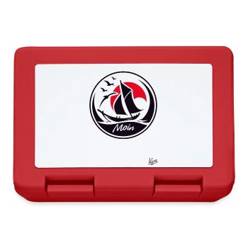 Say hello and sail by boat - Lunchbox - red - Front