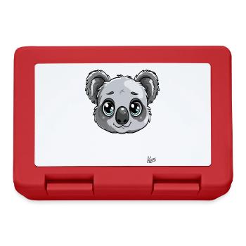 Cute Cuddly Cartoon: Koala - Lunchbox - red - Front