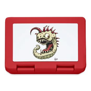 Ein starker, seltsamer Monster-Wurm - Brotdose - Rot - Vorne