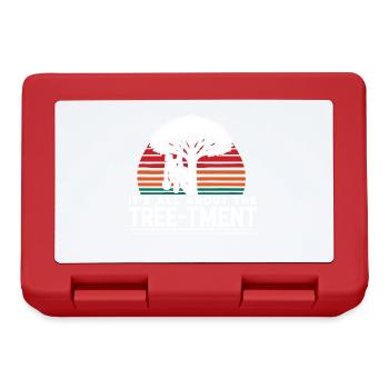 Tout tourne autour de l’arbre Funny Arborist Pun - Boîte à goûter - rouge - Devant