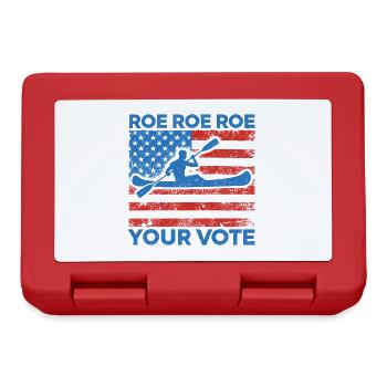 Roe roe roe your vote Pro Choice Feminist Row US F - Lunchbox - red - Front