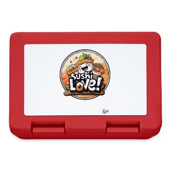 Sushi Love : Roulez avec style ! - Boîte à goûter - rouge - Devant