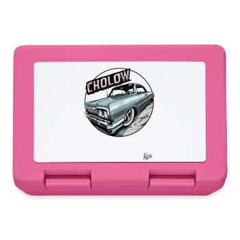 Cholow Klassiker: Oldtimer Lowrider-Auto - Brotdose - Pink - Vorne