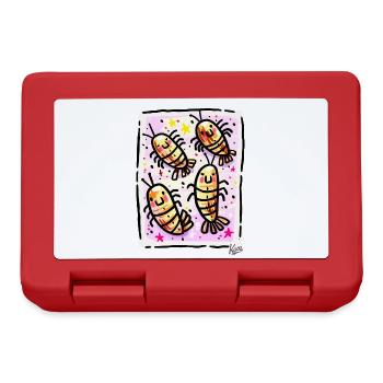 Life in the happy shrimp paradise - Lunchbox - red - Front