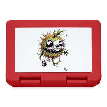Crâne zombifié : Poisson-globe zombie - Boîte à goûter - rouge - Devant