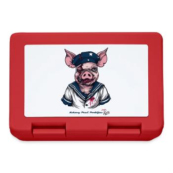 Der Duft eines ramponierten Sau-Seemann-Schweins - Brotdose - Rot - Vorne