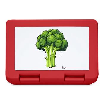 The big, bad broccoli - Lunchbox - red - Front