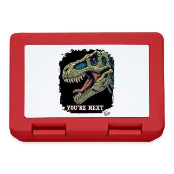 Super Aggressive Rex Dinosaur: You're Next - Lunchbox - red - Front