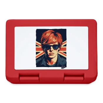 britische Flagge Brite britischer Kerl - Brotdose - Rot - Vorne