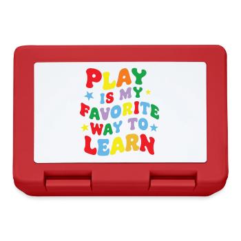 Funny Play is my Favorite Way to Learn Teacher pae - Lunchbox - red - Front