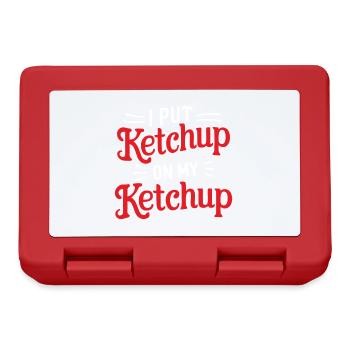 J’ai mis du ketchup sur ma bouteille de ketchup Funny Sauce Ent - Boîte à goûter - rouge - Devant