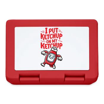 J’ai mis du ketchup sur ma bouteille de ketchup Funny Sauce Ent - Boîte à goûter - rouge - Devant